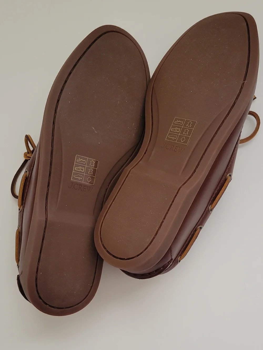 J. Crew Men’s Brown Leather Boat Shoes